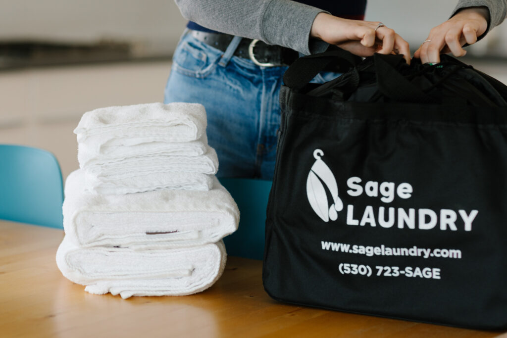 Towels and sage bag